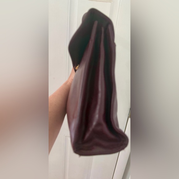 Etienne Aigner Burgundy Oxblood Leather Satchel Vintage - Picture 6 of 13